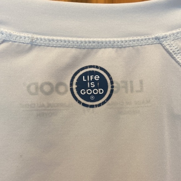 Life is Good Men's Jake Surf White Long Sleeve Rashguard Size Medium - Picture 7 of 9
